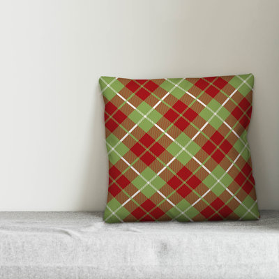 Pines Spencyr Christmas Throw Pillow Green Xmas Throw Pillow Cases